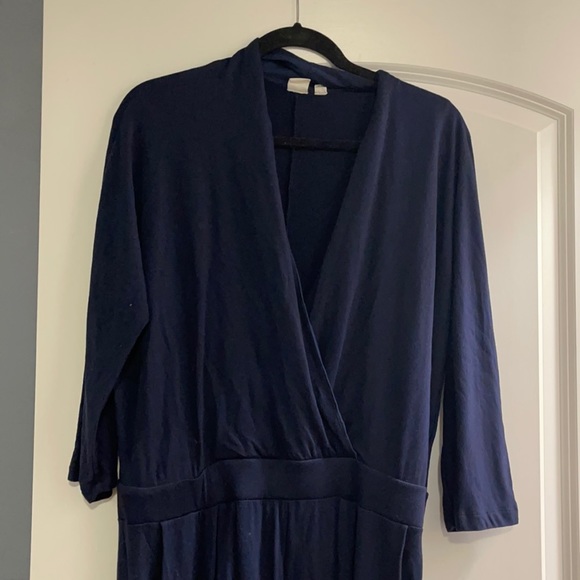 Gap blue long sleeve cotton jumpsuit - Picture 5 of 6